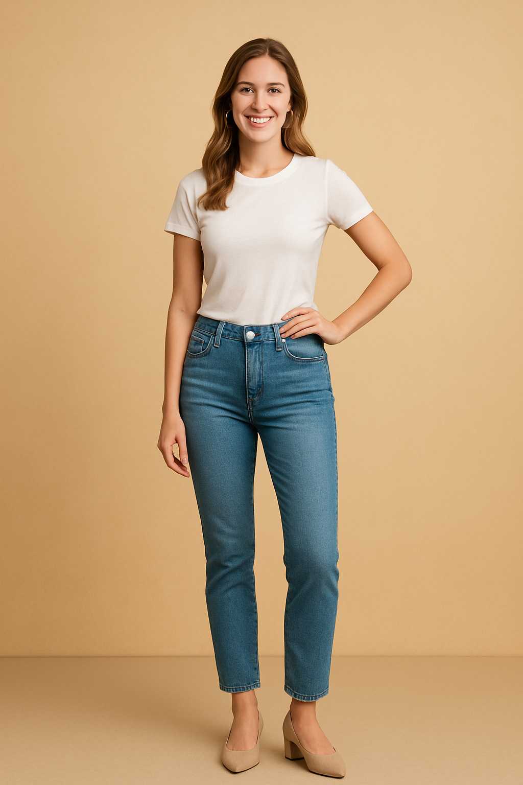 White woman standard build